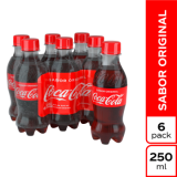 Gaseosa Coca Cola Sixpack