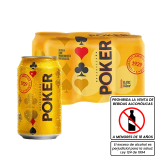 Cerveza Poker Sixpack X 330Ml