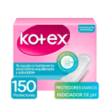 Protectores Kotex Ph x 150